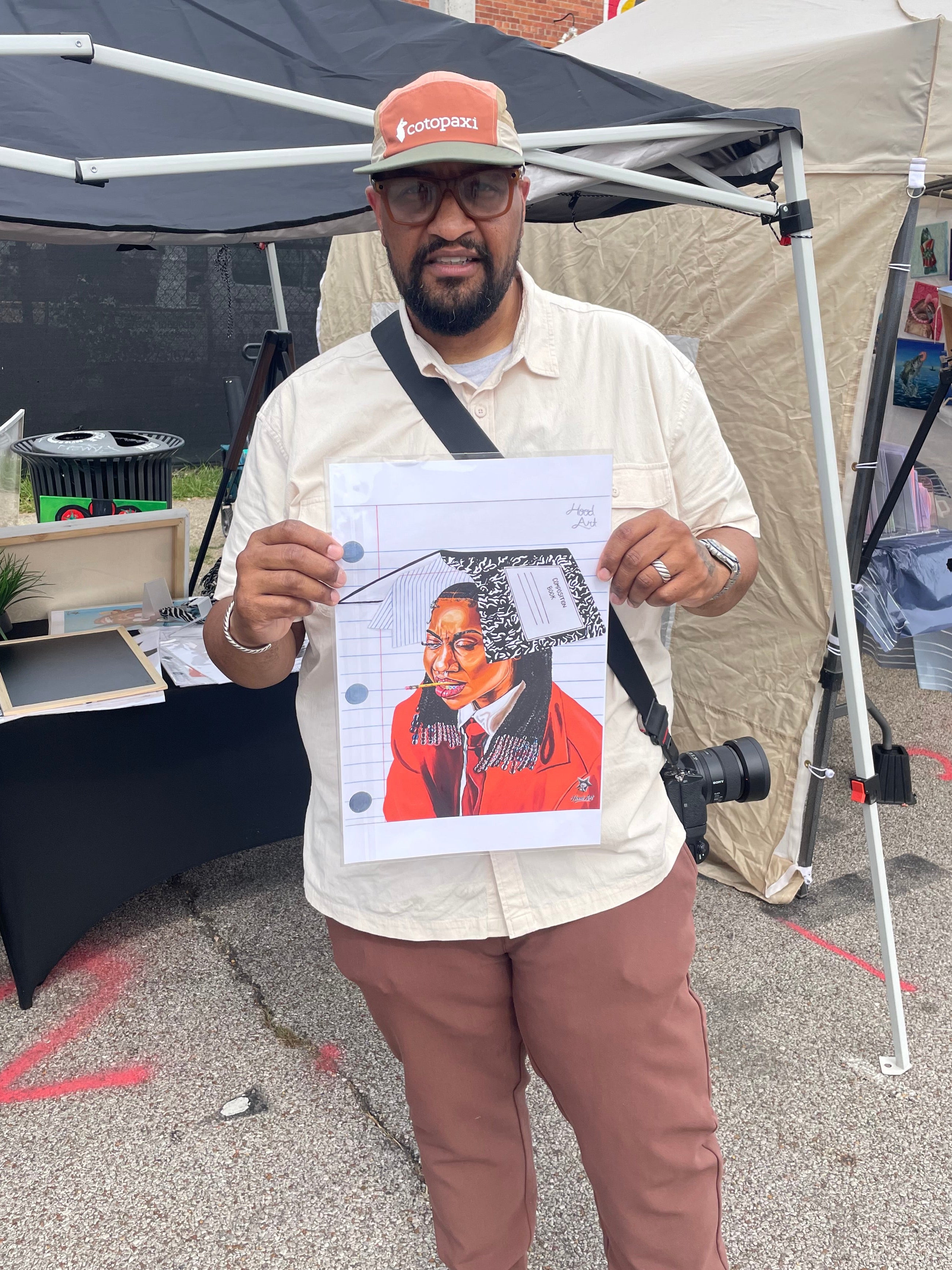 “My head in the books” Print